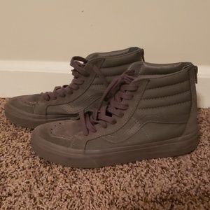 Gray high top vans
